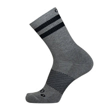 画像をギャラリービューアに読み込む, Wicked Comfort Socks Crew Charcoal with Black Stripes