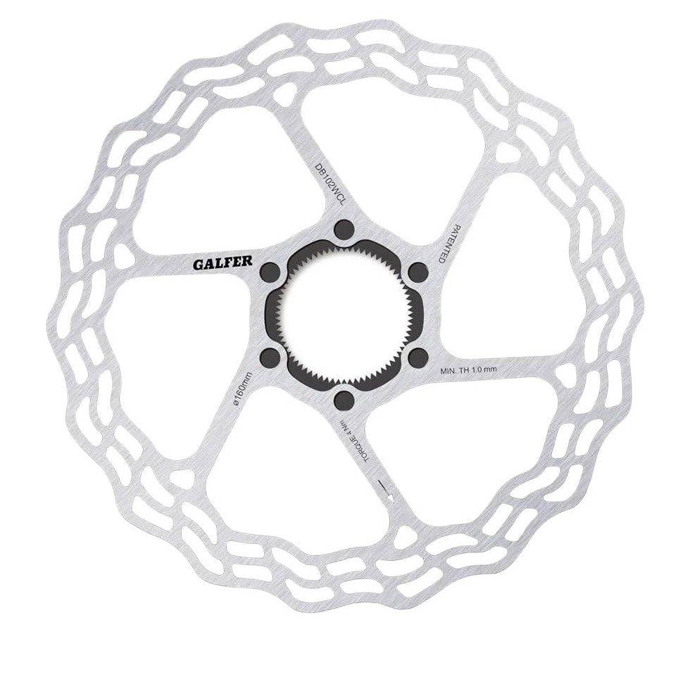 GALFER Disc Wave Rotor for Road Center Lock 160mm – SPORTS CYCLE SHOP ...