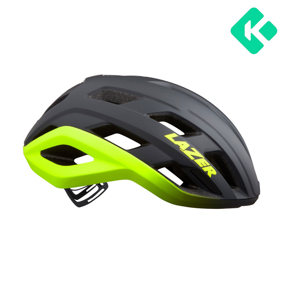 LAZER Strada KinetiCore AF/ Matte Dark Gray Flash Yellow