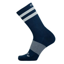 画像をギャラリービューアに読み込む, OS1st Wicked Comfort Socks Crew Navy with Silver Stripes オーエスファースト ウィキッドコンフォートソックス クルー ネイビー/シルバーストライプ
