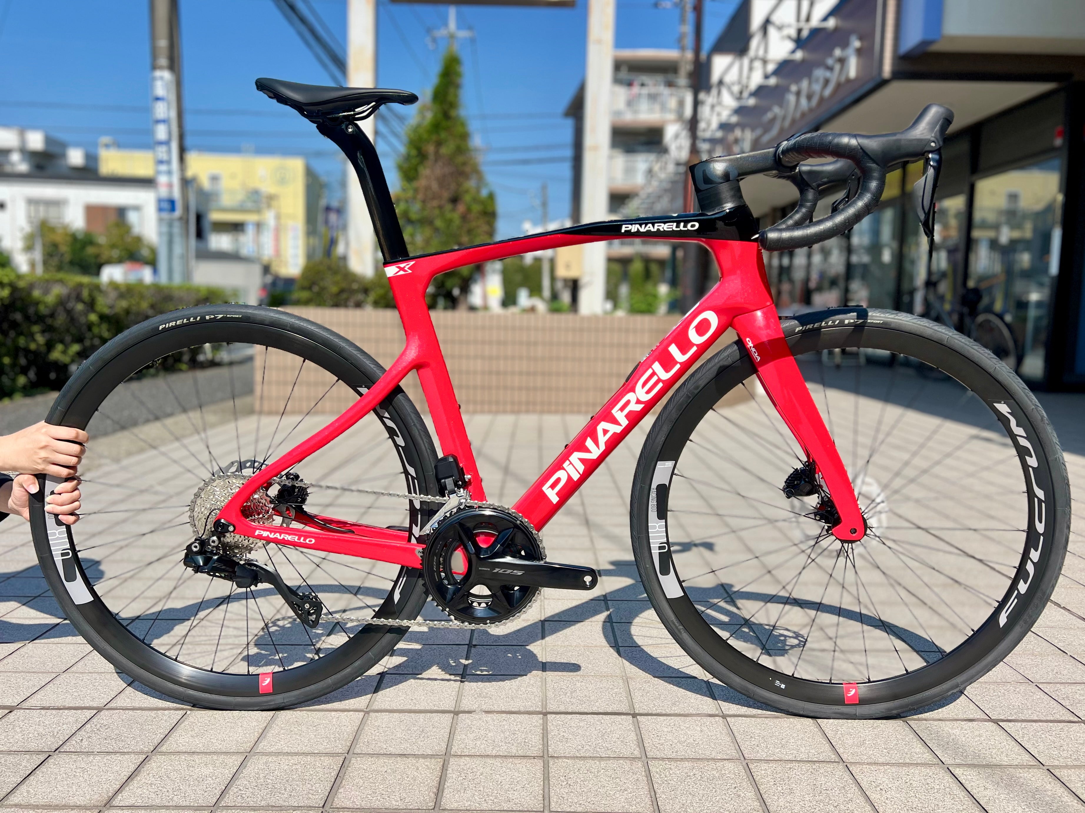 在庫あり PINARELLO X3 カラー：D161/KEEN RED サイズ：53 105 Di2