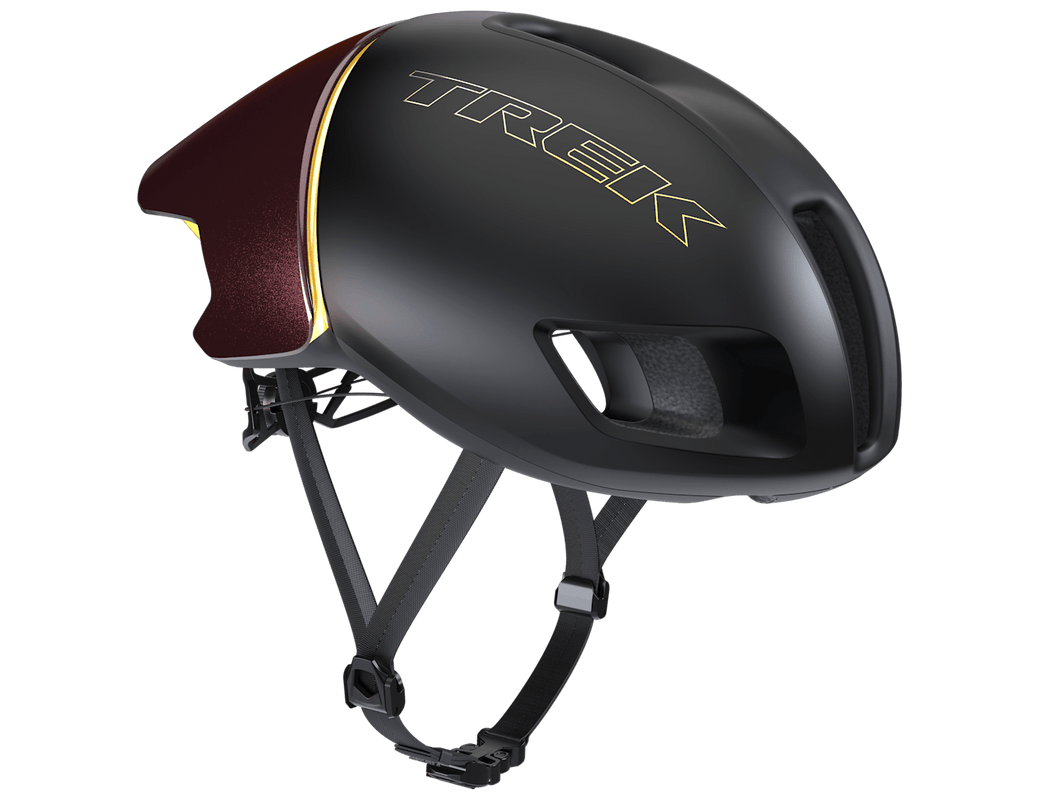 Trek Ballista MIPS Asian Fit Road Bike Helmet Black/Red (dark) ; Finish / Matte