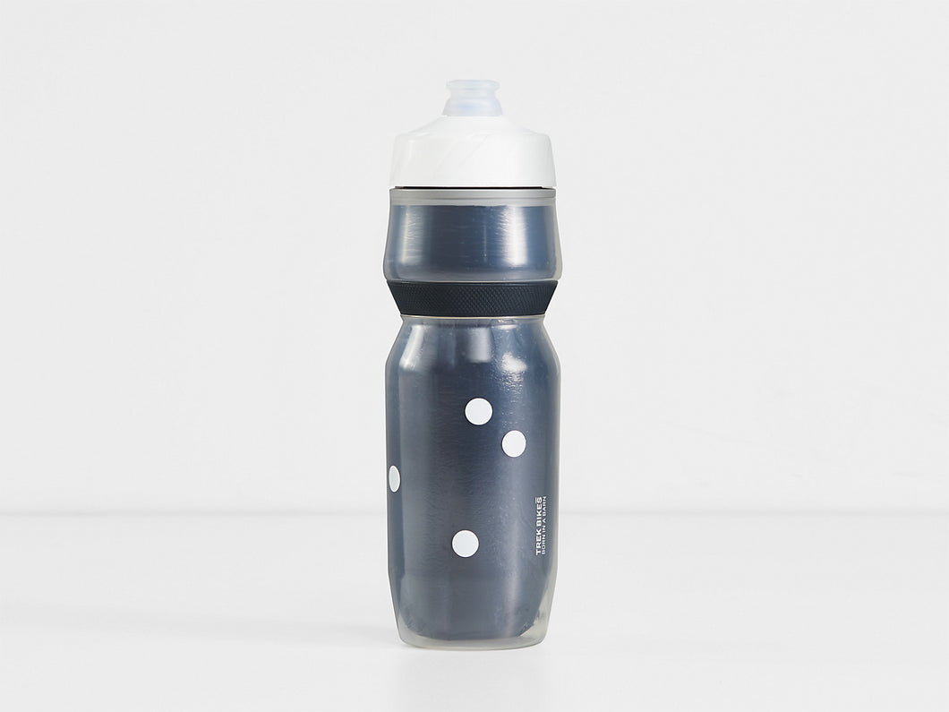 Trek Voda Ice Polka Dot Insulated Water Bottle Nautical Navy White 20oz (591ml)