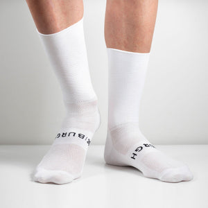 Burgh Cycling Paper Sock - White